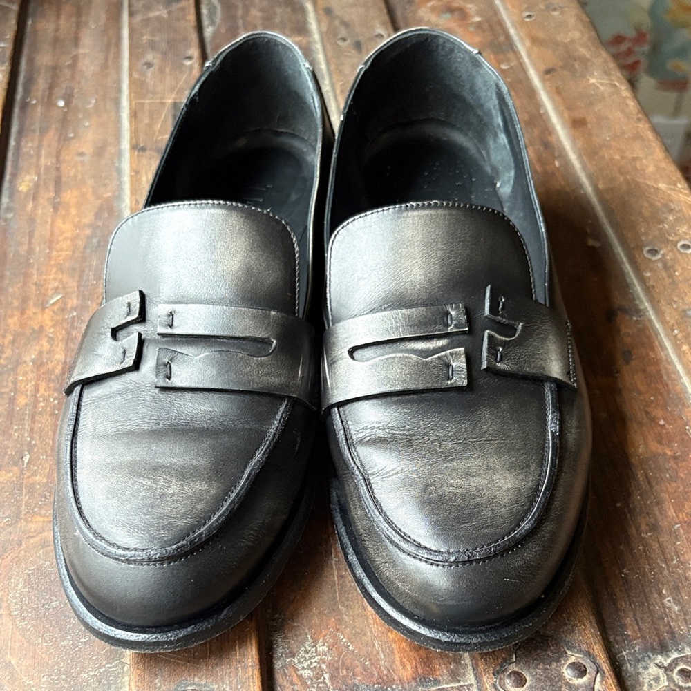 Tibi Nacho Leather Loafers 39.5